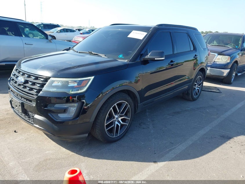 2017 Ford Explorer, Правый бок, IAAI, VIN 1FM5K8GT8HGA34801 — фото 2