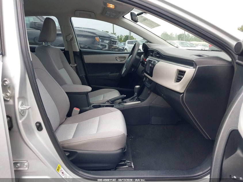 TOYOTA COROLLA 2016 VIN 2T1BURHE9GC702321