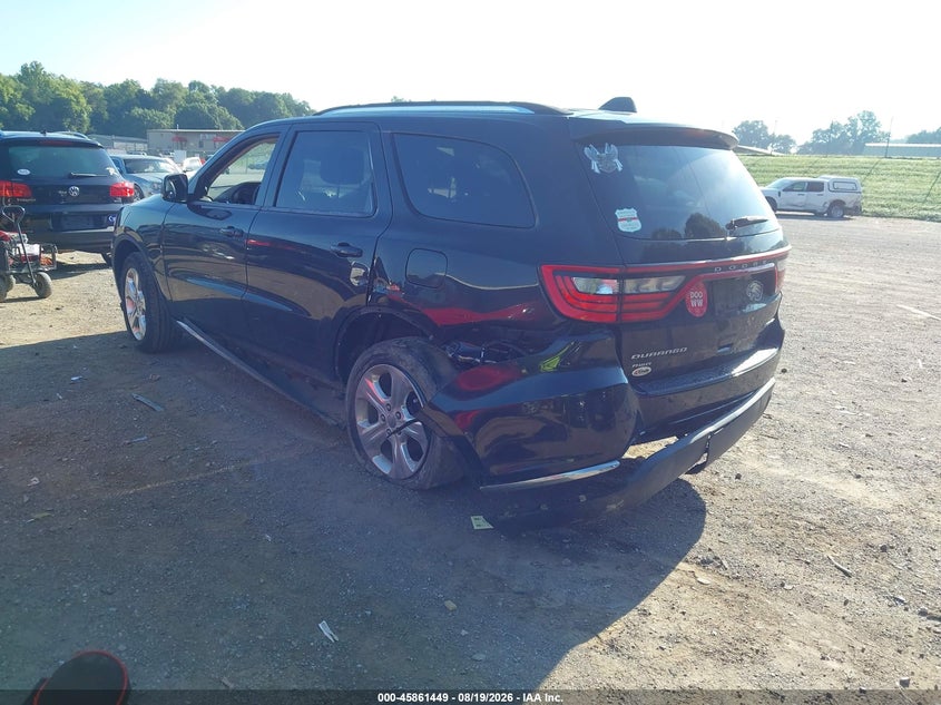 Vin: 1c4rdjdg5fc870178, lot: 46360419, dodge durango limited 20153