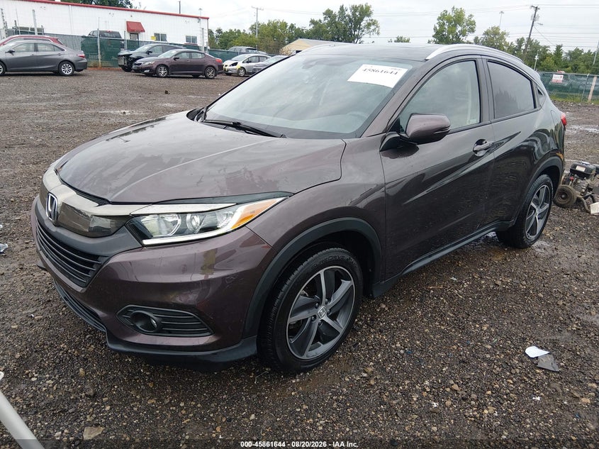 2022 Honda Hr-V Awd Ex, Rear, IAAI, VIN 3CZRU6H50NM752004 — photo 2