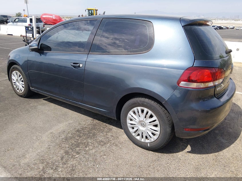 2012 VOLKSWAGEN GOLF HATCHBACK 2.5L I-5 DOHC, VVT, 170HP