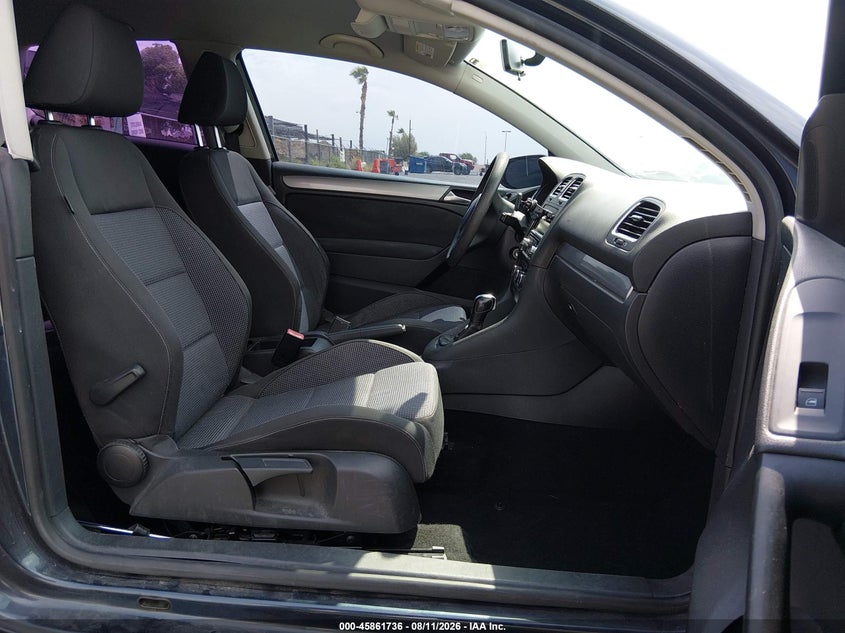 2012 VOLKSWAGEN GOLF HATCHBACK 2.5L I-5 DOHC, VVT, 170HP