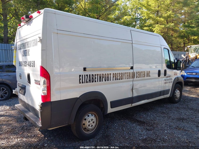 Vin: 3c6trvdgxle137960, lot: 46360761, ram promaster 2500 high roof 159 wb 20204