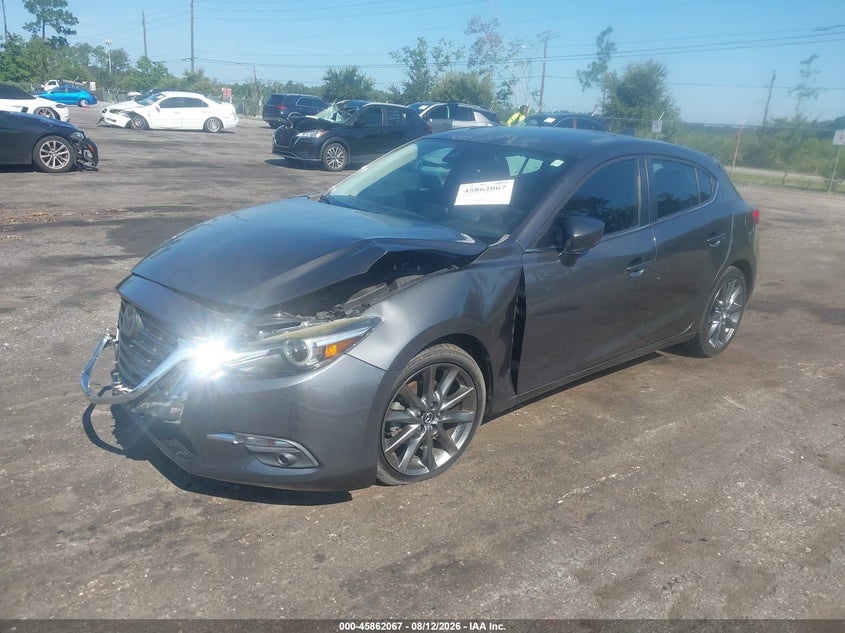 Vin: 3mzbn1m39jm204859, lot: 46361037, mazda mazda3 grand touring 20182