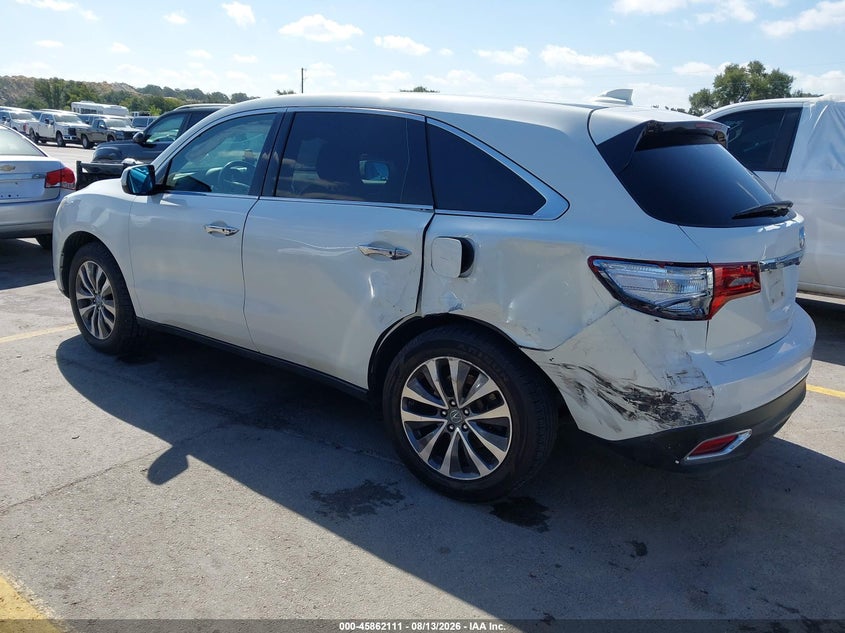 2016 ACURA MDX auction photo 3