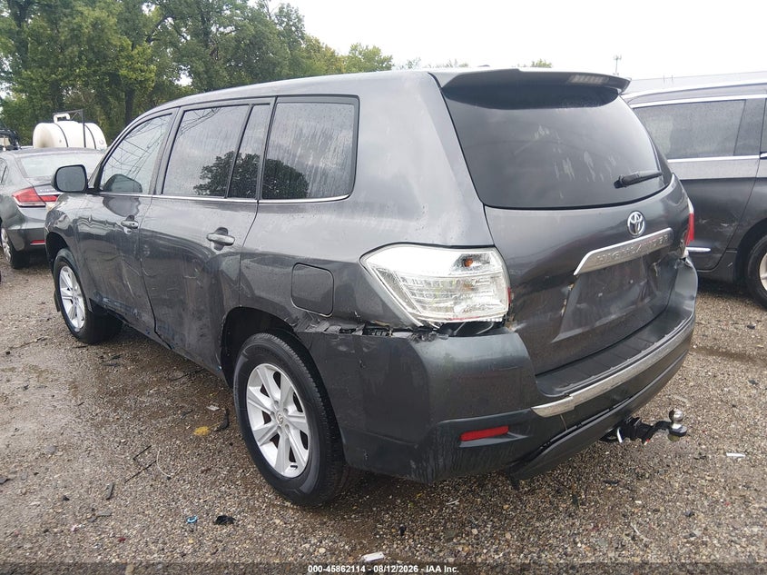 Vin: 5tdzk3eh0cs068382, lot: 46361084, toyota highlander base v6 20123