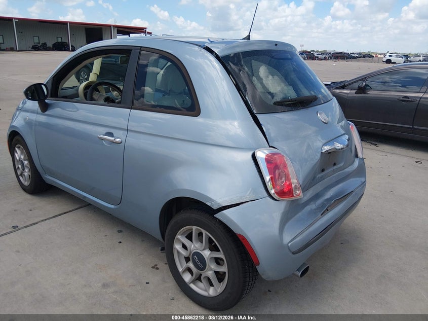 Vin: 3c3cffarxdt515502, lot: 46361189, fiat 500 pop 20133