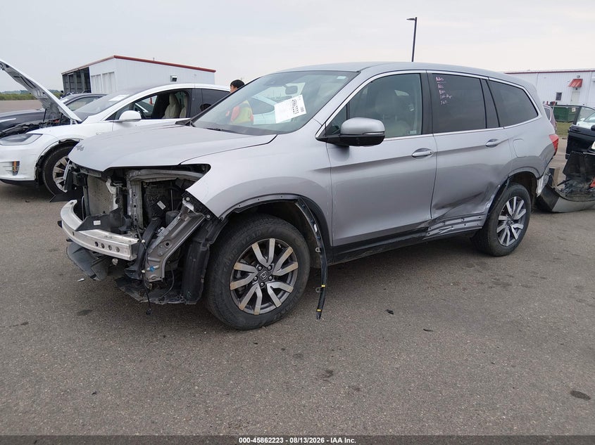 Vin: 5fnyf6h30mb032490, lot: 46361192, honda pilot awd ex 20212