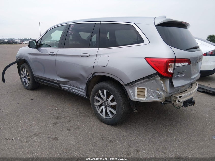 Vin: 5fnyf6h30mb032490, lot: 46361192, honda pilot awd ex 20213