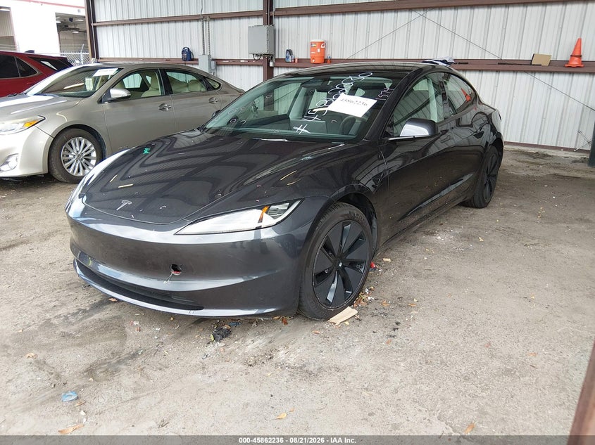 Vin: 5yj3e1eaxsf965023, lot: 46361205, tesla model 3 long range rear-wheel drive/standard rear-wheel drive 20252