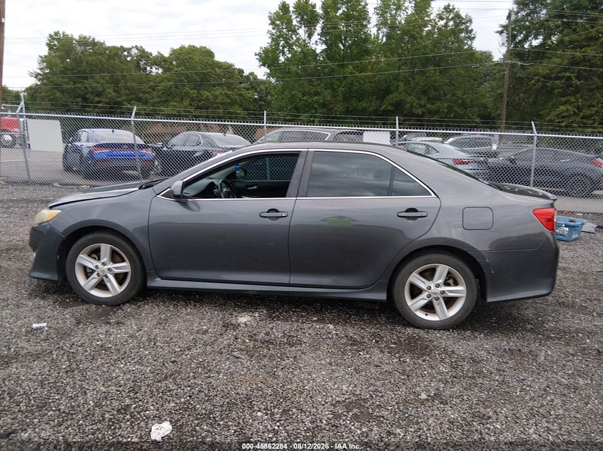 2012 TOYOTA CAMRY SEDAN 2.5L I-4 DOHC, VVT, 178HP