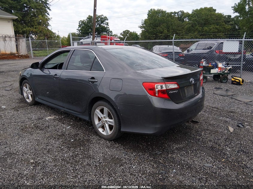 2012 TOYOTA CAMRY SEDAN 2.5L I-4 DOHC, VVT, 178HP