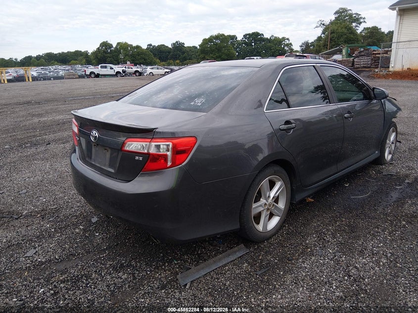2012 TOYOTA CAMRY SEDAN 2.5L I-4 DOHC, VVT, 178HP