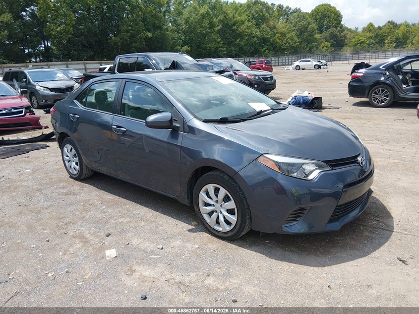2016 Toyota Corolla Le, Удар сзади, IAAI, VIN 5YFBURHE5GP552725