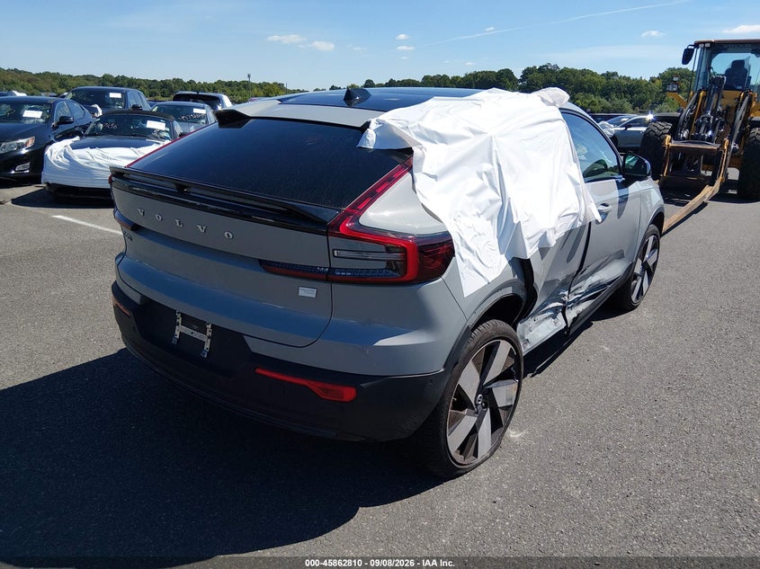 Vin: yv4er3gm2r2099375, lot: 46361780, volvo c40 recharge pure electric twin ultimate 20244