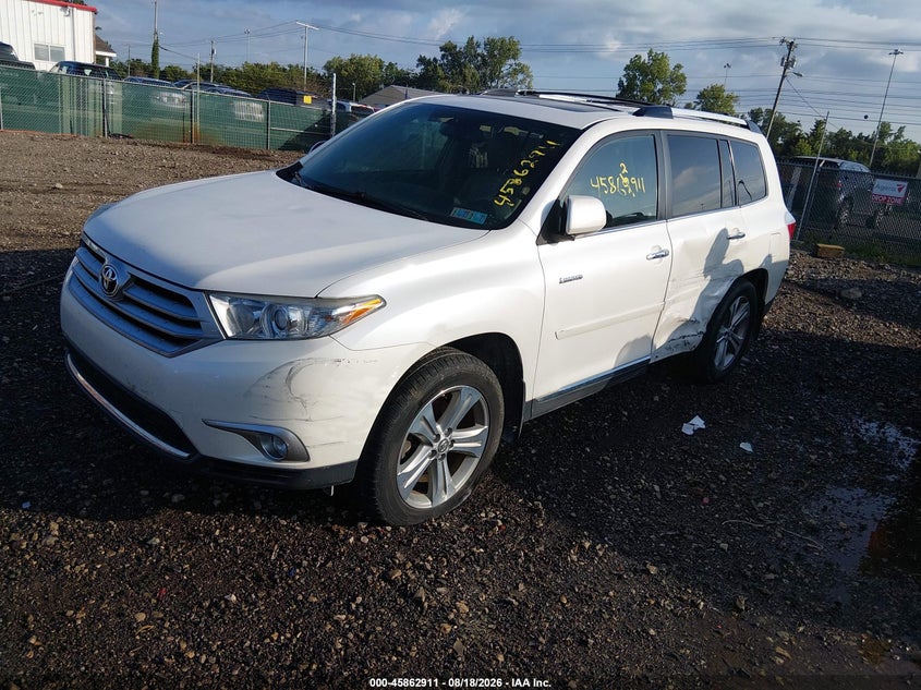 2012 Toyota Highlander, Левый бок, IAAI, VIN 5TDDK3EH0CS118241 — фото 2