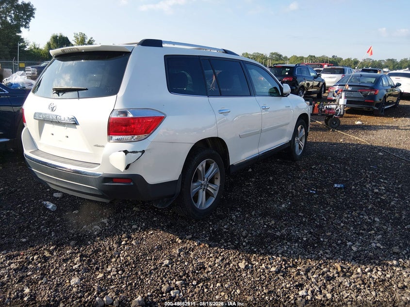 Vin: 5tddk3eh0cs118241, lot: 46361881, toyota highlander limited v6 20124