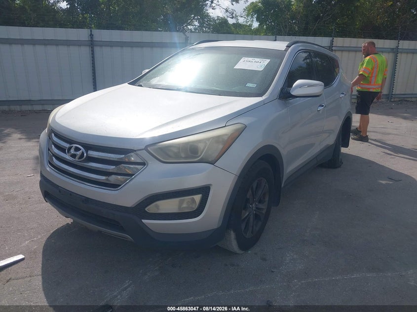 Vin: 5xyzu3lb7dg051084, lot: 46362017, hyundai santa fe sport 20132