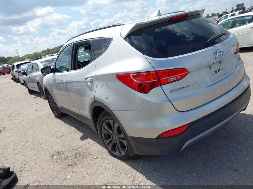 Vin: 5xyzu3lb7dg051084, lot: 46362017, hyundai santa fe sport 20133