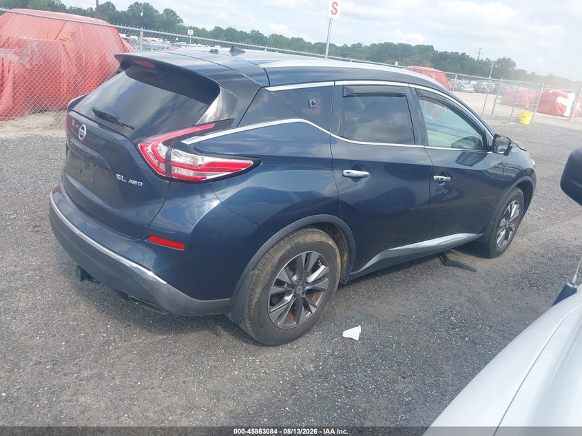 NISSAN MURANO 2015 VIN 5N1AZ2MH9FN216698