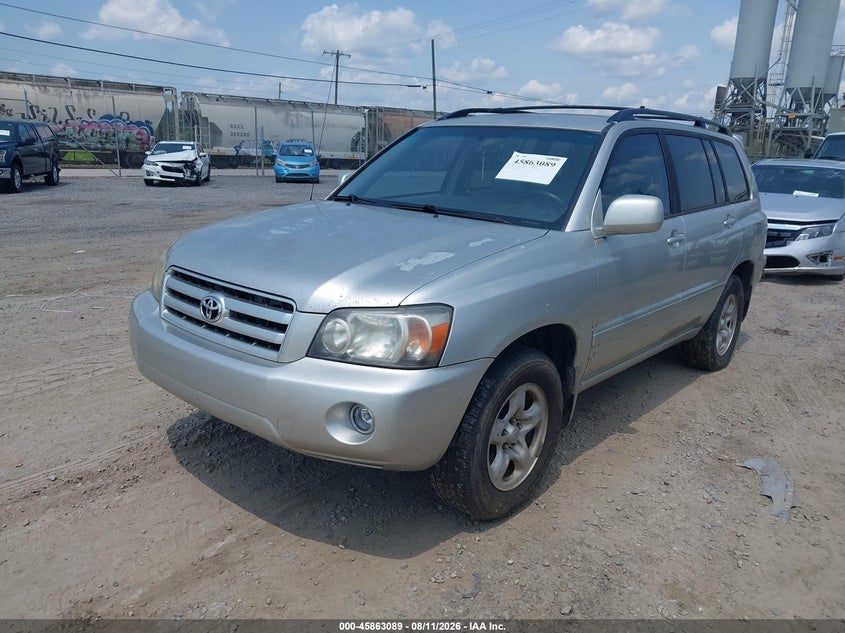2007 TOYOTA HIGHLANDER SPORT UTILITY VEHICLE 2.4L I-4 DOHC, VVT, 155HP
