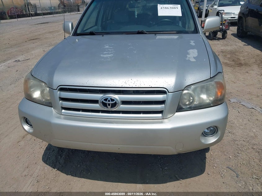 2007 TOYOTA HIGHLANDER SPORT UTILITY VEHICLE 2.4L I-4 DOHC, VVT, 155HP