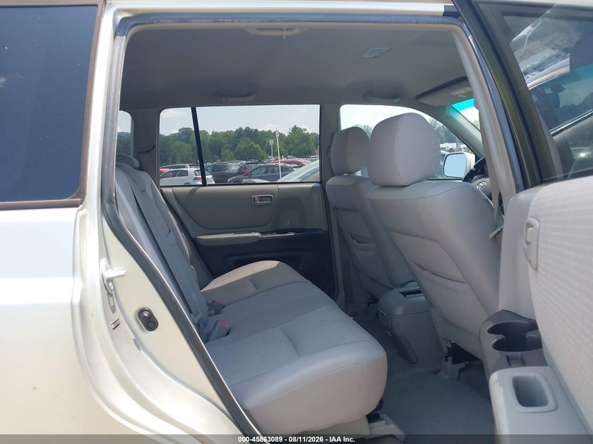2007 TOYOTA HIGHLANDER SPORT UTILITY VEHICLE 2.4L I-4 DOHC, VVT, 155HP