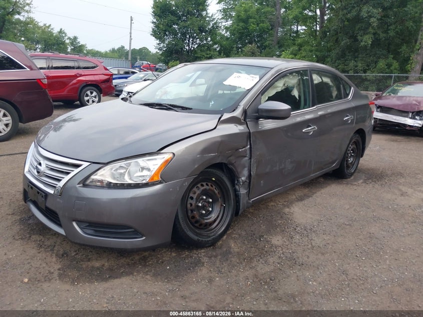 Vin: 3n1ab7ap6fy348566, lot: 46362135, nissan sentra s 20152