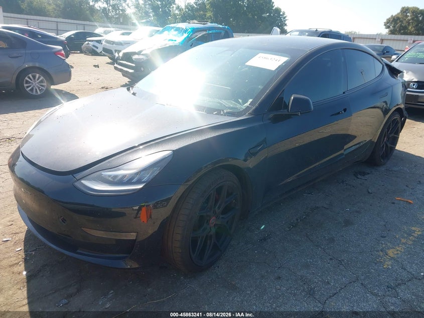 2020 Tesla Model 3, Удар сзади, IAAI, VIN 5YJ3E1EC1LF627321 — фото 2