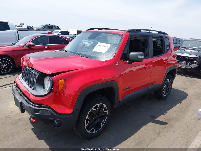 2017 Jeep Renegade, Удар спереди, IAAI, VIN ZACCJBCB7HPG32860 — фото 2