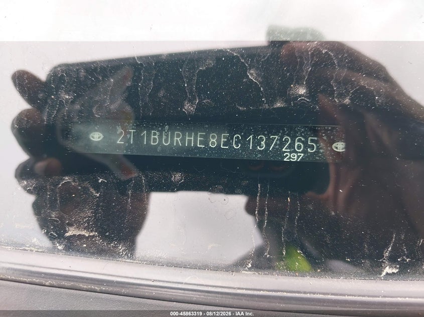 2014 TOYOTA COROLLA SEDAN 1.8L I-4 DOHC, VVT, 132HP