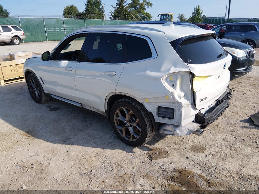 Vin: 5uxty3c06m9e42870, lot: 46362356, bmw x3 sdrive30i 20213