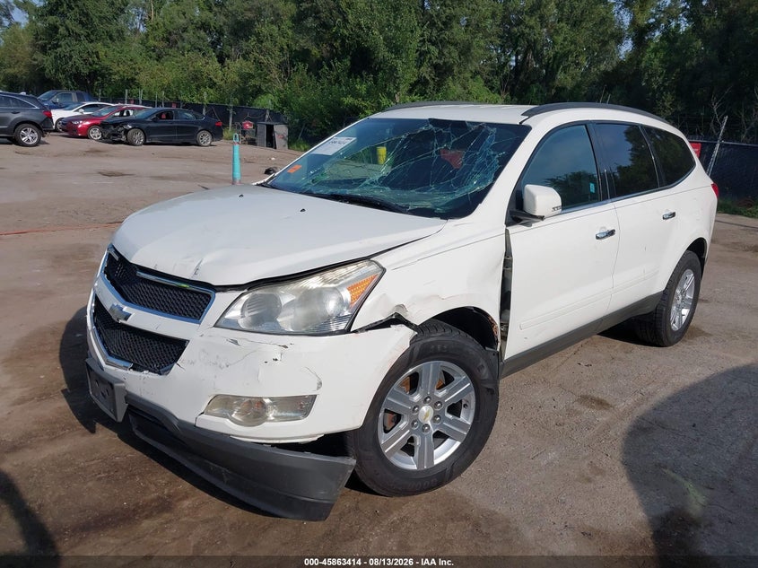 Vin: 1gnkrged2cj134128, lot: 46362384, chevrolet traverse lt w/1lt 20122