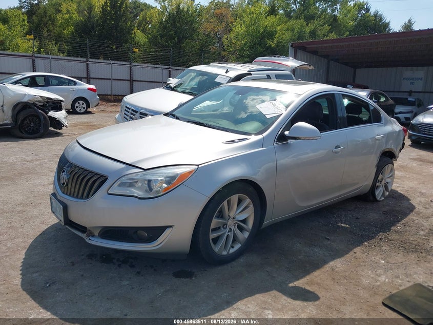 2015 Buick Regal Turbo/E-Assist Premium I, Left Rear, IAAI, VIN 2G4GN5EX4F9188163 — photo 2