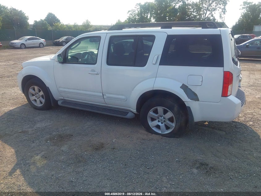 NISSAN PATHFINDER 2008 VIN 5N1AR18B28C665221