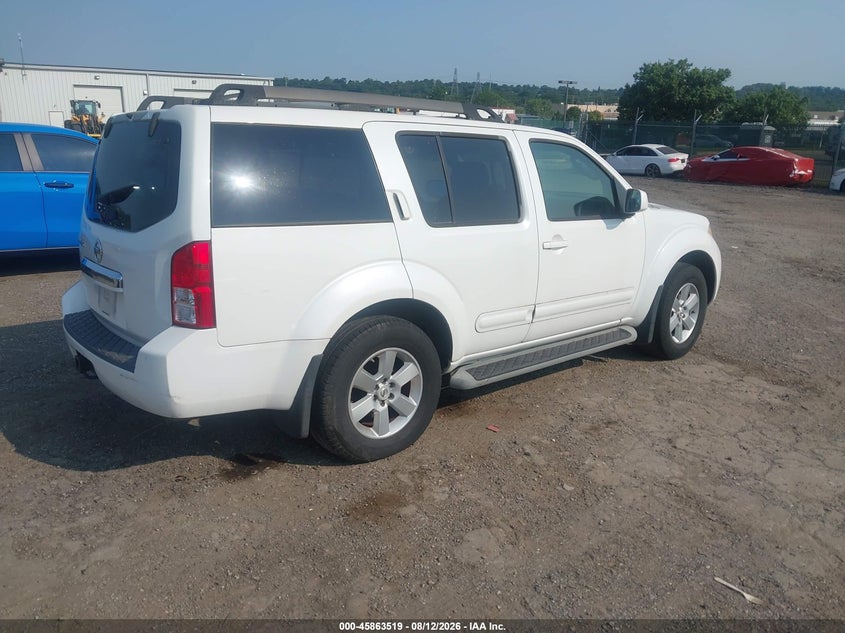 NISSAN PATHFINDER 2008 VIN 5N1AR18B28C665221