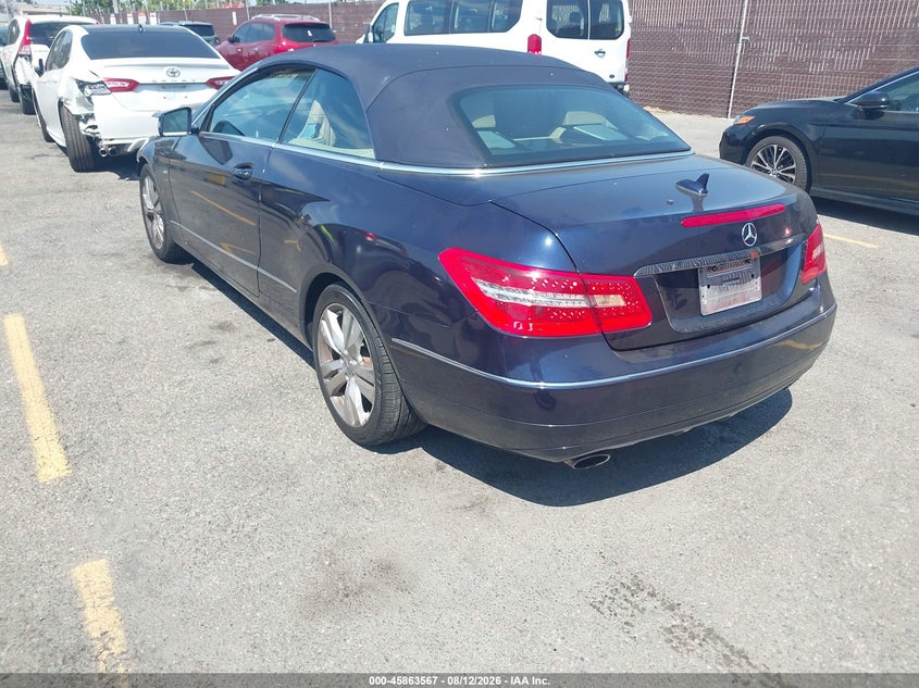 2012 MERCEDES-BENZ E-KLASSE CABRIO 3.5L V-6 DI, DOHC, VVT, 302HP