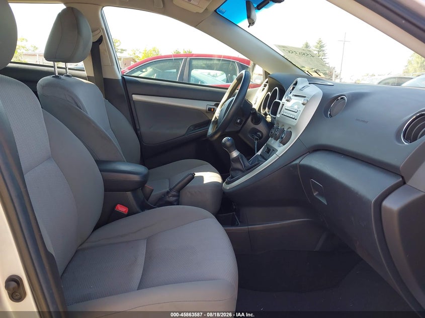 2011 TOYOTA MATRIX HATCHBACK 1.8L I-4 DOHC, VVT, 132HP