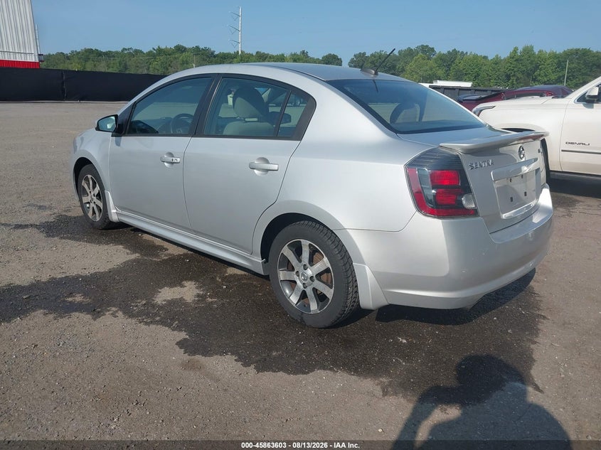 2012 NISSAN SENTRA SEDAN 2.0L I-4 DOHC, VVT, 140HP