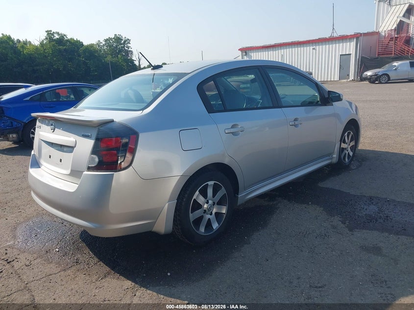 2012 NISSAN SENTRA SEDAN 2.0L I-4 DOHC, VVT, 140HP