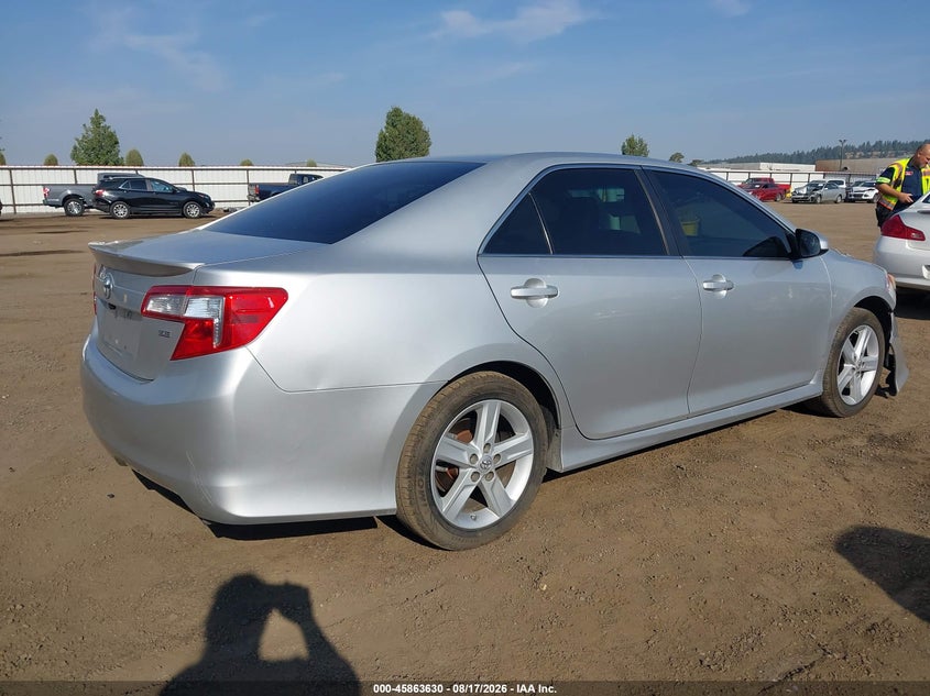 2012 TOYOTA CAMRY SEDAN 2.5L I-4 DOHC, VVT, 173HP
