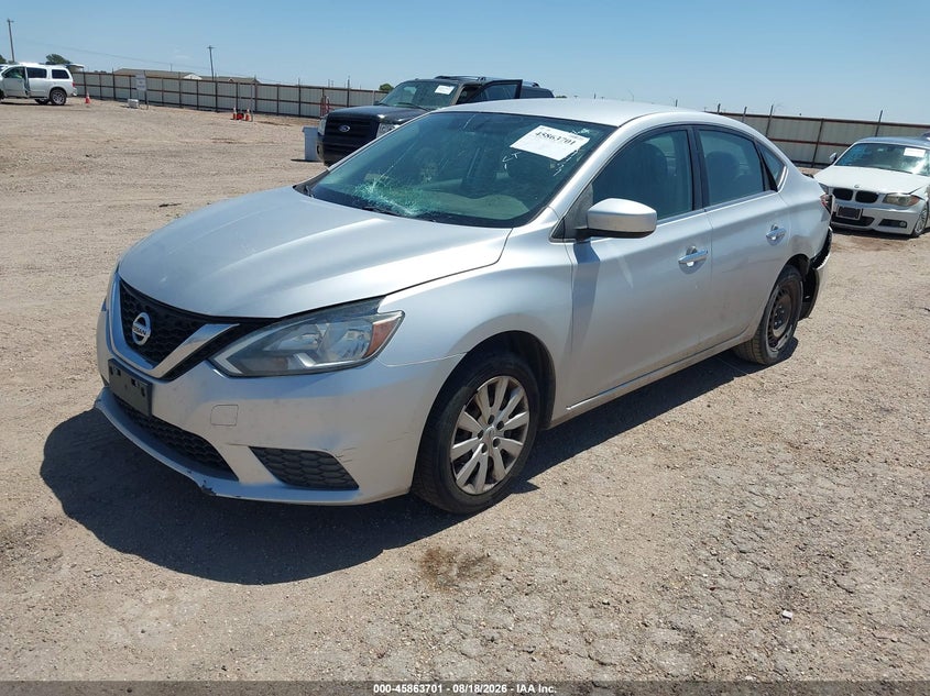 2016 Nissan Sentra, Rear, IAAI, VIN 3N1AB7APXGY247757 — photo 2