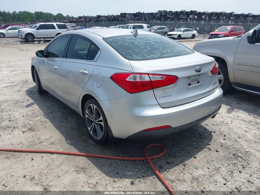 Vin: knafx4a87e5114313, lot: 46362734, kia forte ex 20143