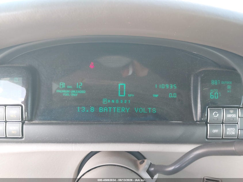1998 CADILLAC DE VILLE SEDAN 4.6L V-8 DOHC, 275HP