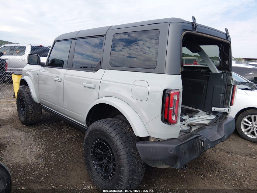 Vin: 1fmde8bh7rlb31535, lot: 46362814, ford bronco outer banks 20243