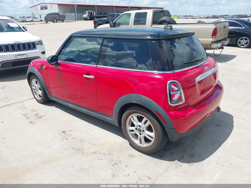 Vin: wmwsu3c50dt372803, lot: 46362839, mini hardtop cooper 20133