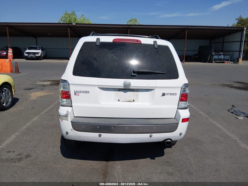 MERCURY MARINER HYBRID 2008 VIN 4M2CU29H58KJ41064