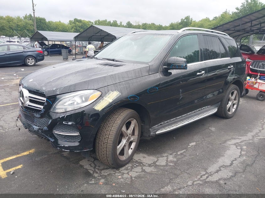 2017 Mercedes-Benz Gle 350 4Matic, Удар спереди, IAAI, VIN 4JGDA5HB2HA917461 — фото 2