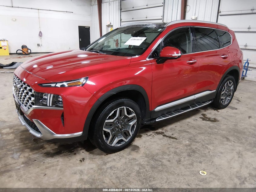 2021 Hyundai Santa Fe, Прісна вода, IAAI, VIN 5NMS4DAL2MH354895 — фото 2