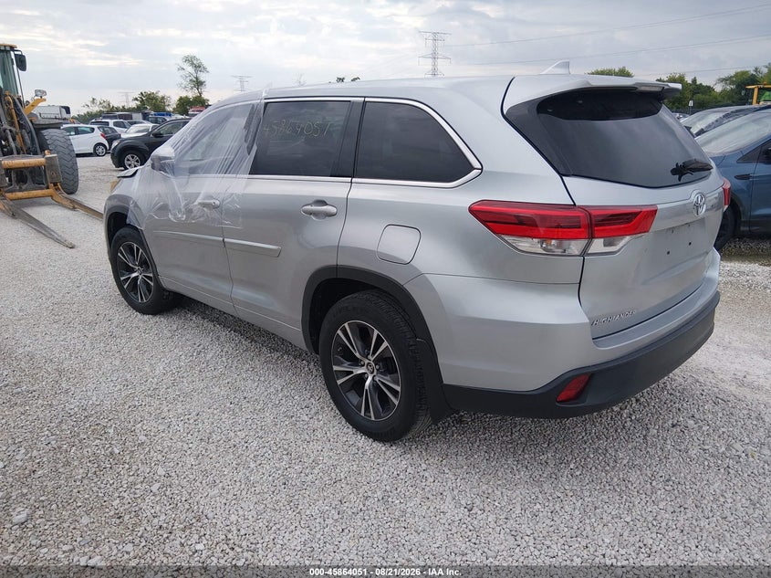 Vin: 5tdbzrfh5js873323, lot: 46363021, toyota highlander le plus 20183